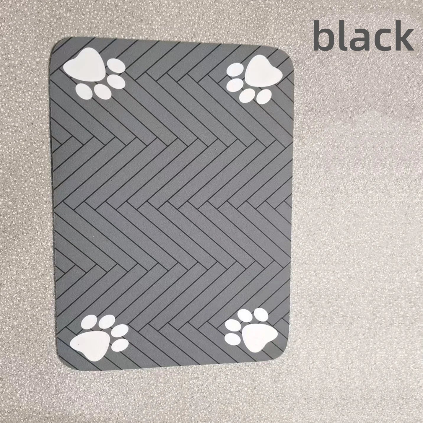 S（little kitten ）、M、L bsorbent Pet Feeding Mat, Waterproof Placemat for Dog & Cat Food & Water Bowls, Quick-Dry Rubber Backing