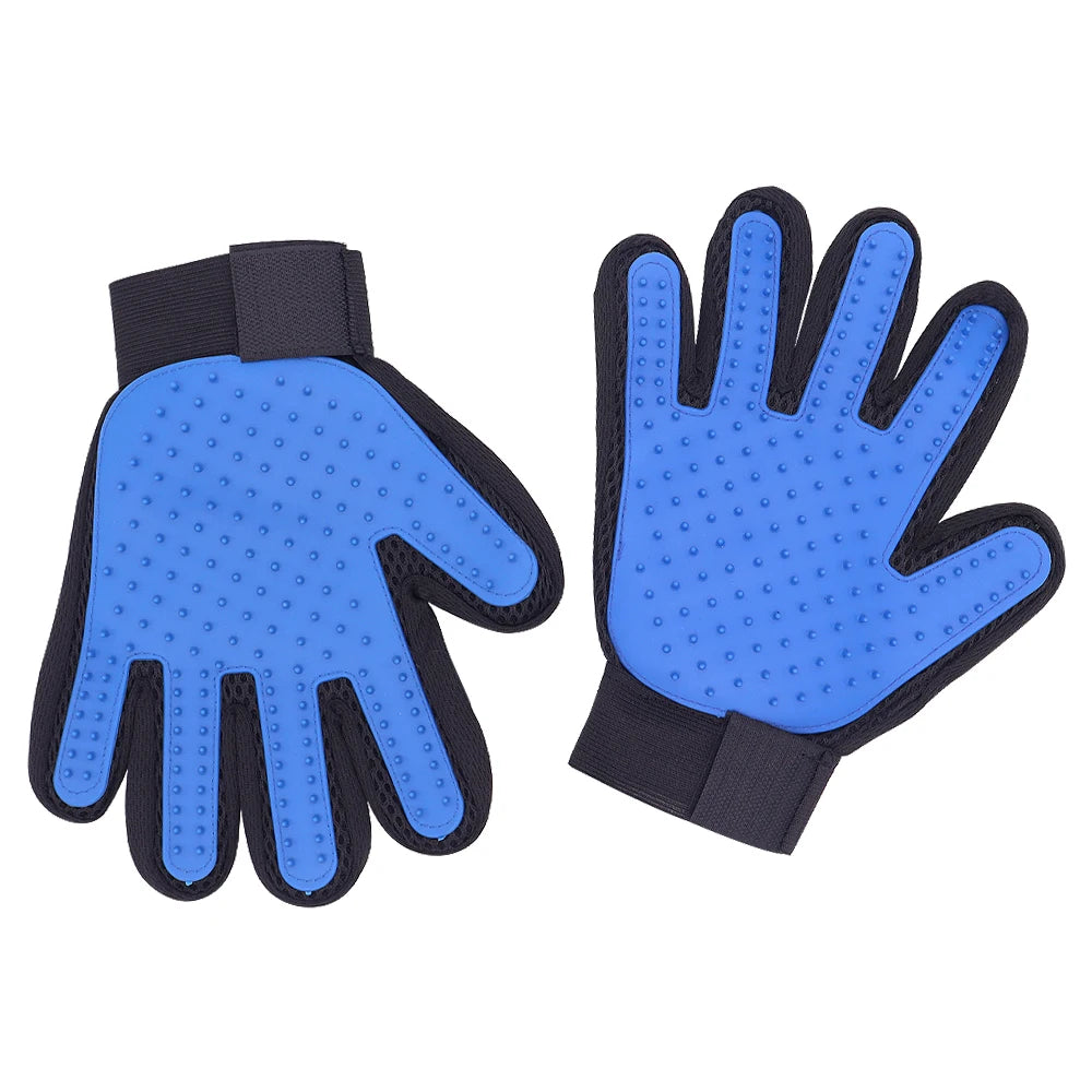 Pet Glove Cat Grooming Glove Cat Hair Deshedding Brush Gloves Dog Comb for Cats Bath Hair Remover Clean Massage Brush For Animal