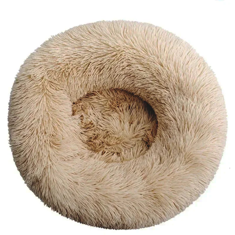 40-90cm 6 Sizes Round Pet Bed for Large Dog Bed Super Soft Cat Bed Plush Dog House for Medium Dog House Winter Warm Sleeping