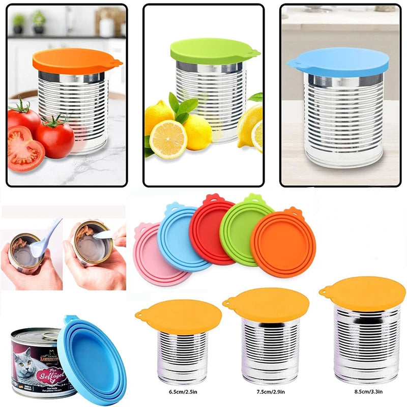 1 Reusable Silicone Pet Can Lid Bpa Free, Suitable For Most Sized Dog And Cat Cans - Keeps Food Fresh Prevents Bacterial Odors