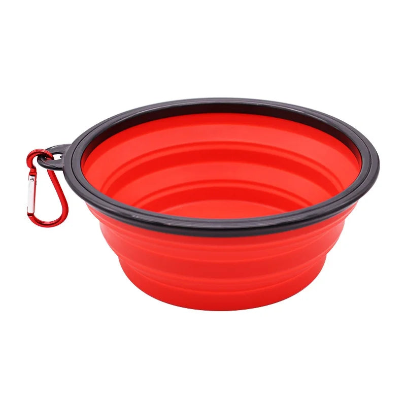 Durable TPR Portable Pet Food Bowl for Cats And Dogs Silicone Collapsible Travel Outdoor Water Food Bowl for Pets